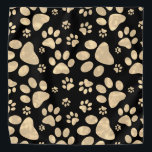 Dog Paw Prints Sepia Bandana<br><div class="desc">Dog Paw Print Pattern in a sepia brown tone design. great for dogs,  cats,  pet lovers.</div>