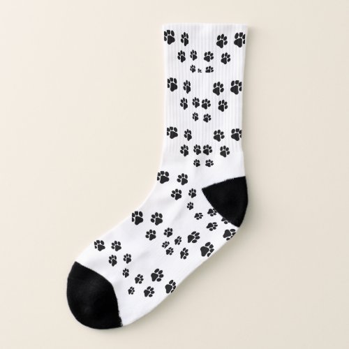 Dog Paw Prints Socks