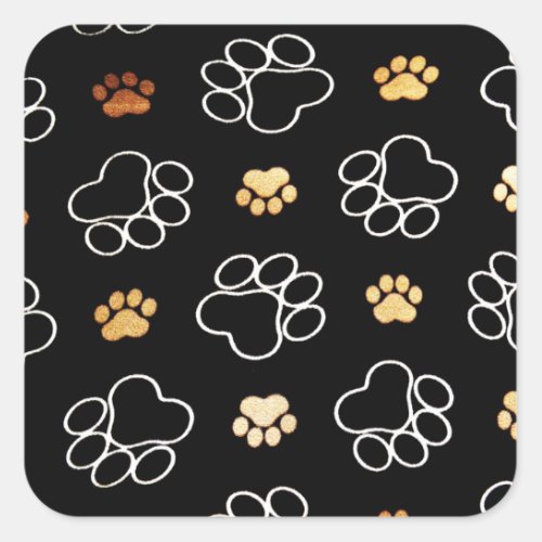 Dog Paw Prints Stickers