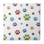 Dog Paw Prints Tile<br><div class="desc">Dog Paw Prints Tile</div>