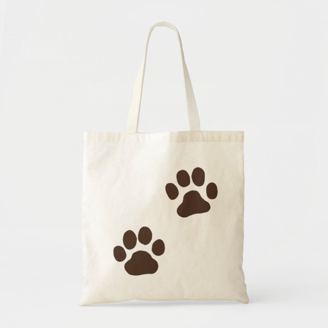 Dog Paw Prints Tote Bag (Front)