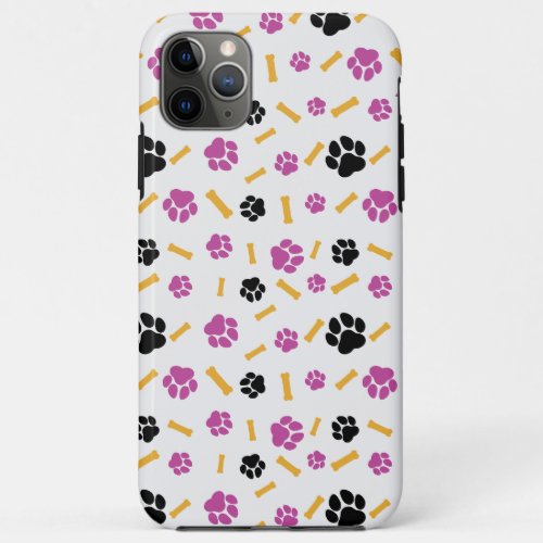 dog paw purple and black iPhone 11 pro max case