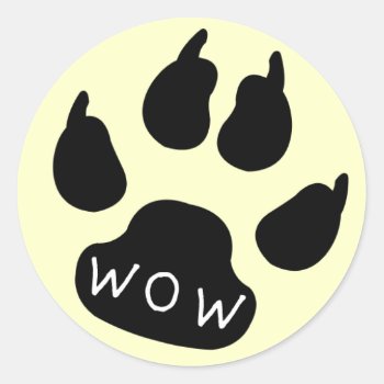 Dog Paw Stickers by DoggieAvenue at Zazzle
