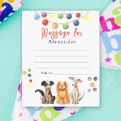 Dog Paw-ty Kids Time Capsule Message