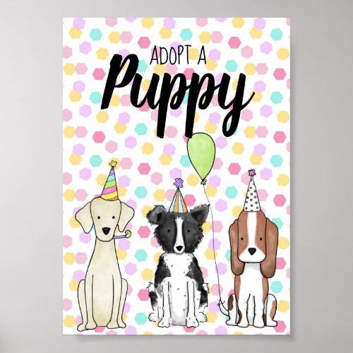 Dog Paw_ty Table Sign _ adopt a puppy