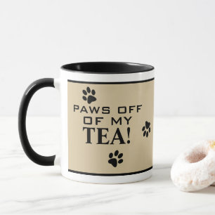Dog Paw Typography Tea Lover's Specialty Mug