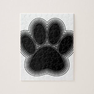 Dog Paw With Outlines Jigsaw Puzzle