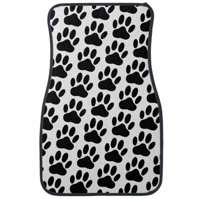 Dog Pawprint Car Floor Mat (Front)