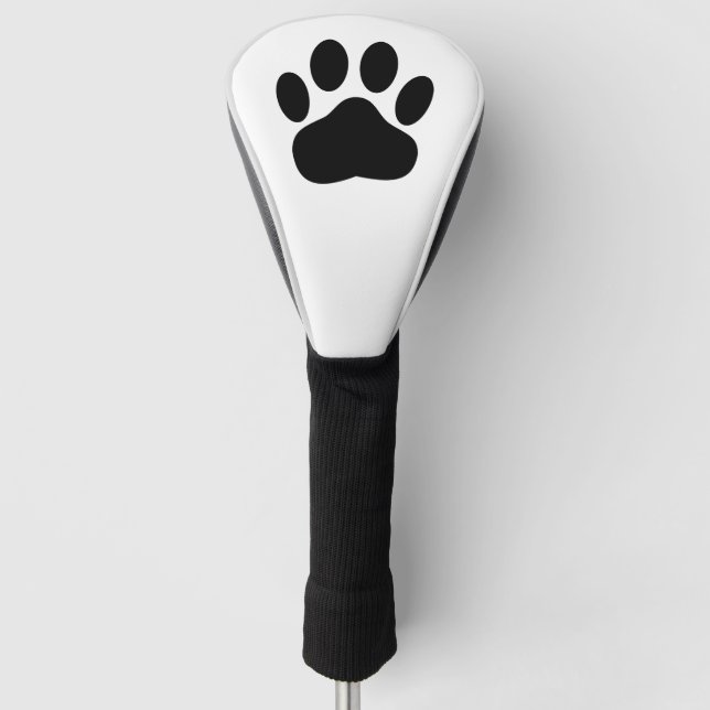 Dog Pawprint Golf Head Cover (Front)