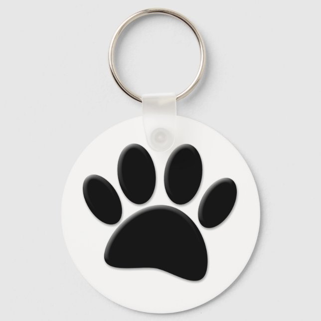 Dog Pawprint Keychain (Front)
