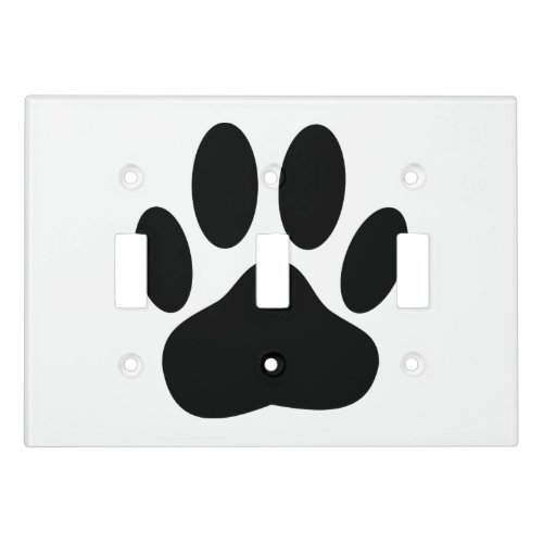 Dog Pawprint Light Switch Cover