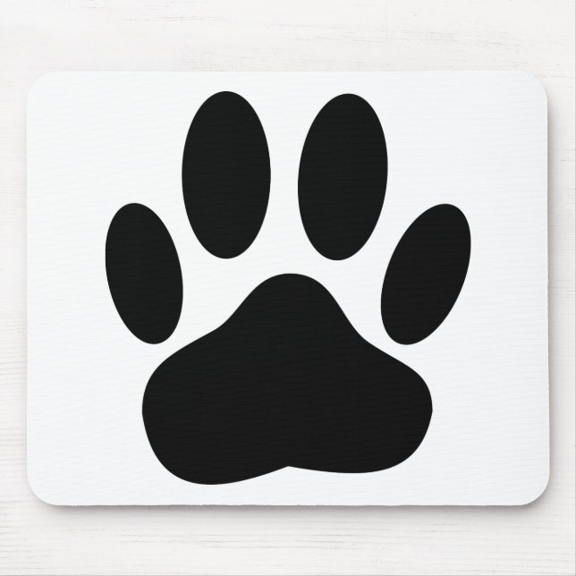Dog Pawprint Mouse Pad (Front)