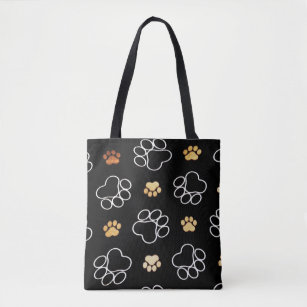 paw print tote bolsa