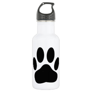 Dog Pawprint Water Bottle
