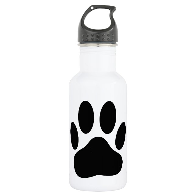 Dog Pawprint Water Bottle (Front)