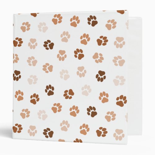 Dog paws 3 ring binder