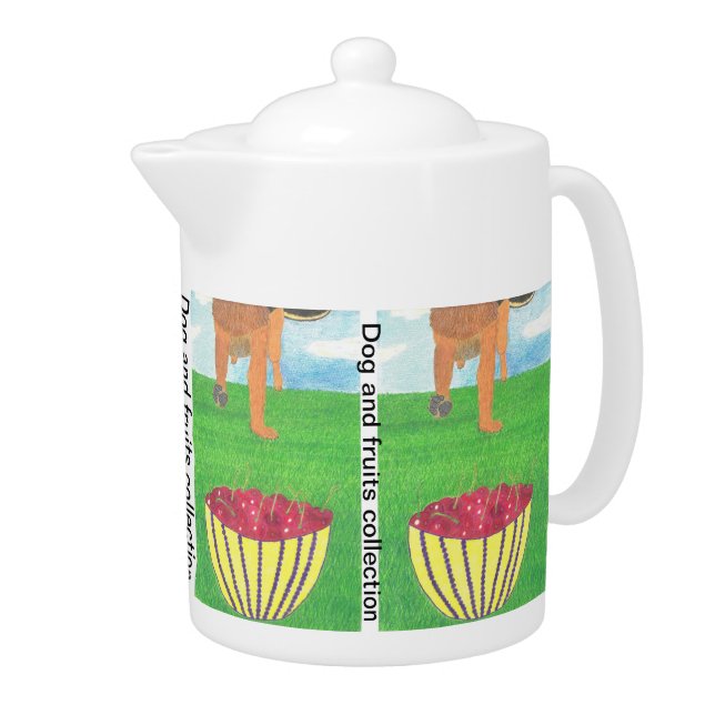 Dog paws and cherry teapot (Right)