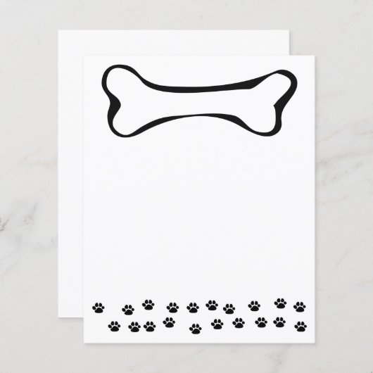 Dog Paws and Dog Bones (Front/Back)