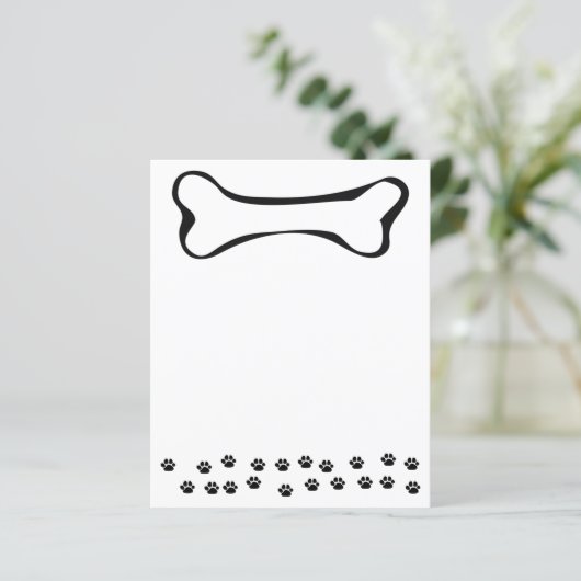 Dog Paws and Dog Bones (Standing Front)