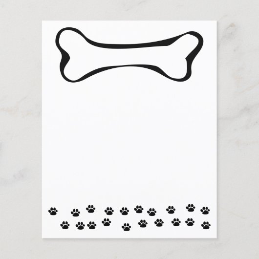 Dog Paws and Dog Bones (Front)