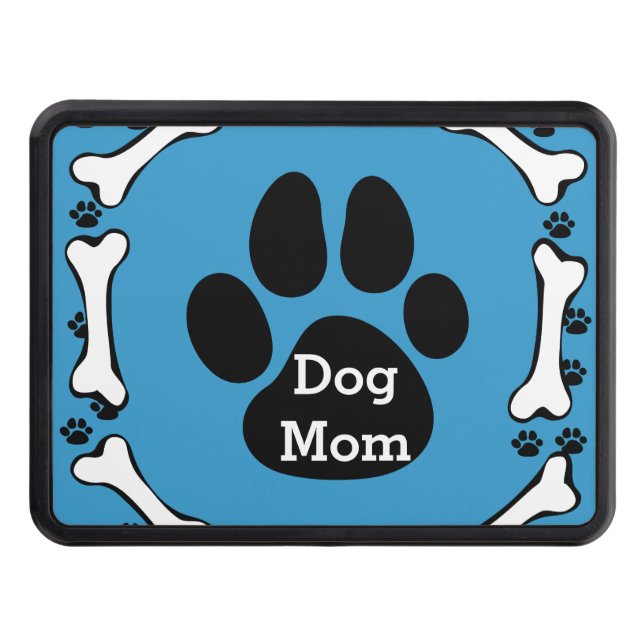 Dog Paws and Dog Bones Trailer Hitch Tow Hitch Cover (Front)