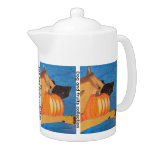 Dog paws and pumpkin teapot