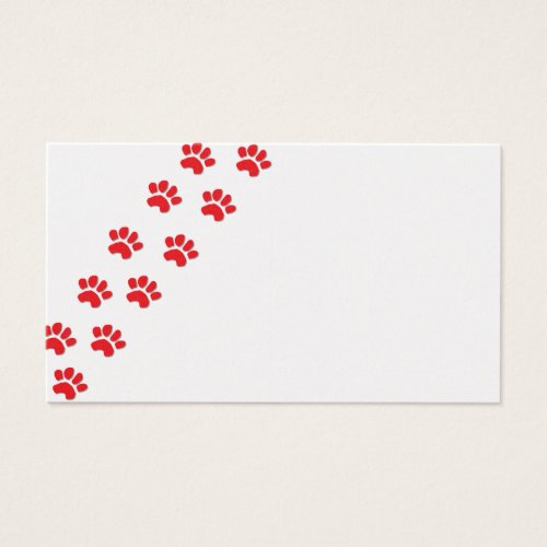 Dog Paws/Animal Paws Business Card
