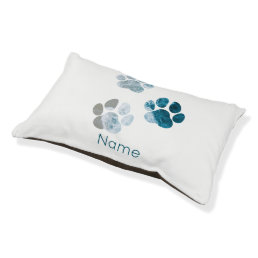 Dog Paws- Beach Waves and Sand Beach Pet&#39;s Name Pet Bed