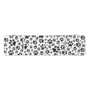 Dog Paws Black and White Polka Dot Beer Pong Table