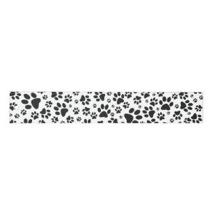 Dog Paws Black and White Polka Dot Ruler