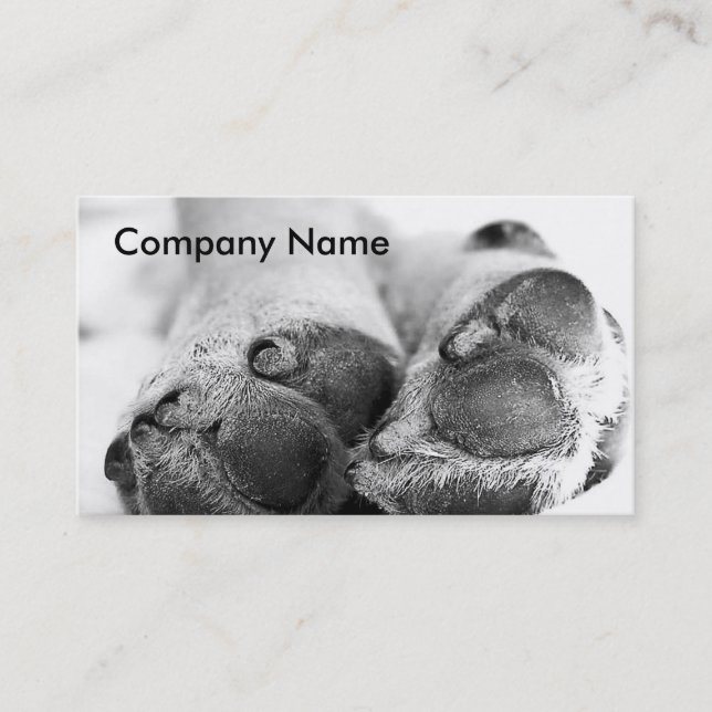 Dog Paws Business Card (Front)