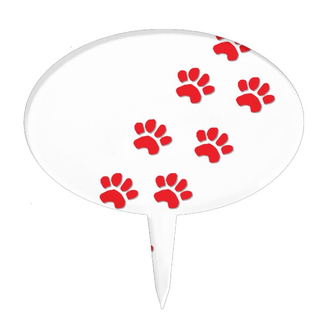 Dog Paws Cake Topper (Front)