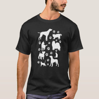 Dog Paws Cat Dog Cute Cats and Dogs T-Shirt