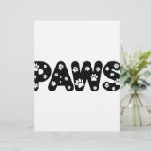 Dog Paws Custom Text (Standing Front)