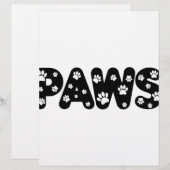 Dog Paws Custom Text (Front/Back)