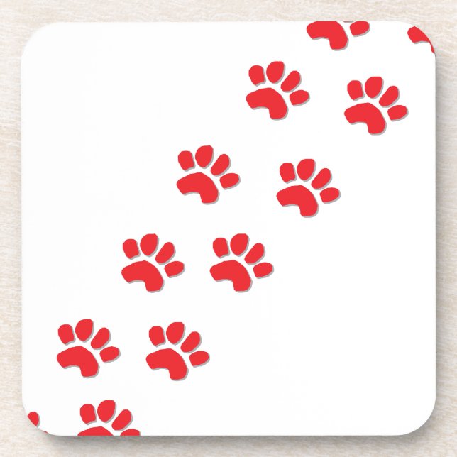 Dog Paws Drink Coaster (Front)
