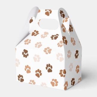 Dog paws favor boxes