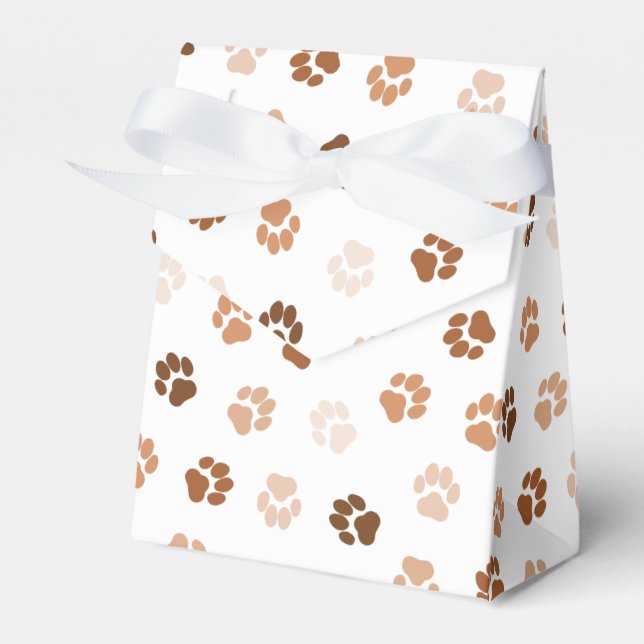 Dog paws favor boxes (Front Side)
