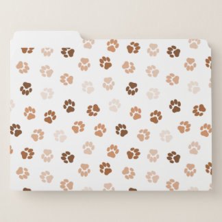 Dog paws file folder