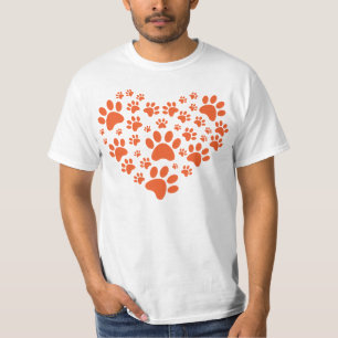 Dog paws Heart T-Shirt