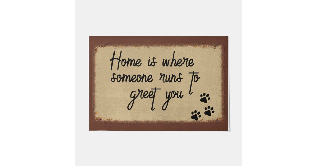 Shoes Paw Dog Print Doormat, Dog Paw Pet Doormat, Housewarming