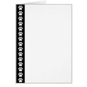 Dog Paws On Black Stripe (Front)