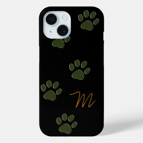 Dog Paws personalized iPhone 15 Case