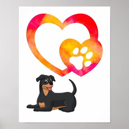 Dog paws poster
