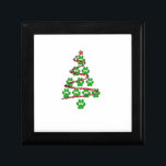 Dog Paws Print Christmas Tree for Dog Lovers  Gift Box<br><div class="desc">Dog Paws Print Christmas Tree for Dog Lovers</div>