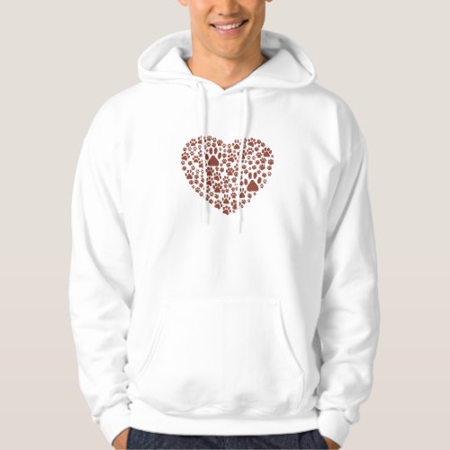 Dog Paws Puppy Paws Animal Paws Heart Pet Hoodie