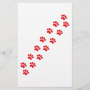 Dog Paws Stationery