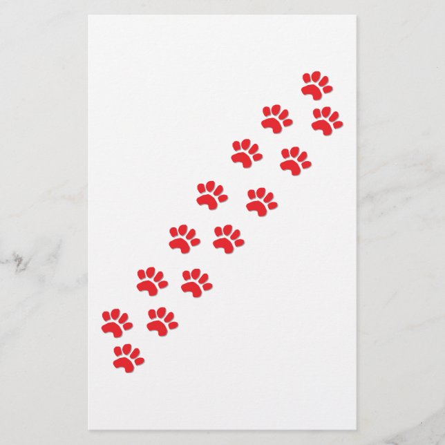 Dog Paws Stationery (Front)