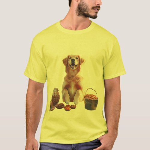Dog Paws Treat Meal T_Shirt
