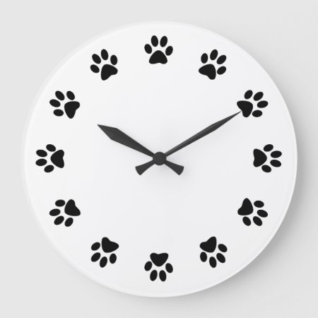 Dog Paws Wall Clock